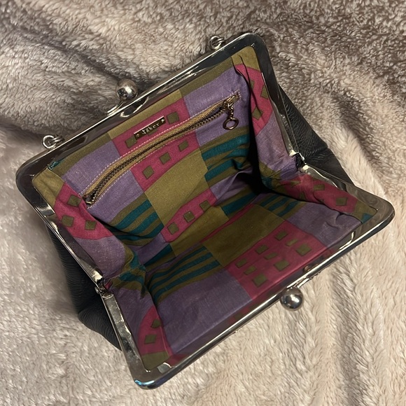 SABER 1960’s Kiss lock Leather Purse - Picture 9 of 17